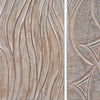 2pc Ocean Wave Wood Wall Art Panels | 16x48 Inch Abstract and Wave Pattern Decor| Gray By The Urban Port UPT-330435