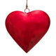Myri Decorative Metal Heart Wall Decor Set of 3, Classic Red with Jute Hanging Rope, 12, 9.5, 7 Inches By The Urban Port