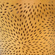 10" Decorative Iron Wastebasket Trash Can | Matte Gold | Leaf Etched Design By The Urban Port