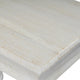 Sofa Console Table, 42 Inch Top, Sandlasted Washed White Mango Wood, Turned Pillar Legs By The Urban Port