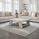 Aya 40’’ Square Coffee Table | Biscotti White Mango Wood | Bold Angled Legs By The Urban Port UPT-332349