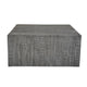 Rydan Coffee Table | 33 Inch Square Block Top | Sandblasted Gray Mango Wood  By The Urban Port