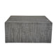 Rydan Coffee Table | 33 Inch Square Block Top | Sandblasted Gray Mango Wood By The Urban Port UPT-332351