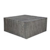 Rydan Coffee Table | 33 Inch Square Block Top | Sandblasted Gray Mango Wood By The Urban Port UPT-332351