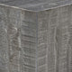 Rydan Coffee Table | 33 Inch Square Block Top | Sandblasted Gray Mango Wood By The Urban Port UPT-332351