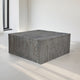 Rydan Coffee Table | 33 Inch Square Block Top | Sandblasted Gray Mango Wood By The Urban Port UPT-332351