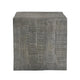 Rydan Side End Table | 19 Inch Square Block Top | Sandblasted Gray Mango Wood By The Urban Port