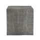 Rydan Side End Table | 19 Inch Square Block Top | Sandblasted Gray Mango Wood By The Urban Port UPT-332352
