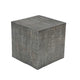 Rydan Side End Table | 19 Inch Square Block Top | Sandblasted Gray Mango Wood By The Urban Port