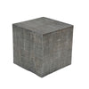 Rydan Side End Table | 19 Inch Square Block Top | Sandblasted Gray Mango Wood By The Urban Port UPT-332352