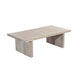 Nira Coffee Table | 48 Inch Rectangular Top | Handcrafted Washed White Acacia Wood | Panel Leg Base By The Urban Port UPT-332353