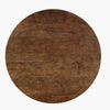 Arthur Coffee Table | 35.5" Round Top | Drum Shaped Sandblasted Walnut Brown Mango Wood By The Urban Port