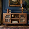 64 Inch James Adway Accent Cabinet In Natural Brown