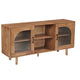 64 Inch James Adway Accent Cabinet In Natural Brown