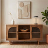 64 Inch James Adway Accent Cabinet In Natural Brown