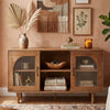 64 Inch James Adway Accent Cabinet In Natural Brown