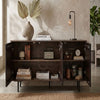 64 Inch Cosmo James Adway Accent Cabinet In Natural Brown