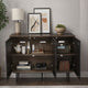 64 Inch Cosmo James Adway Accent Cabinet In Natural Brown
