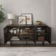 64 Inch Cosmo James Adway Accent Cabinet In Natural Brown