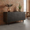 64 Inch Cosmo James Adway Accent Cabinet In Natural Brown