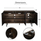 64 Inch Cosmo James Adway Accent Cabinet In Natural Brown