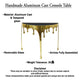 Capri Console Table | Melting Drip Design | Black Glass Top | Gold By The Urban Port UPT-332447