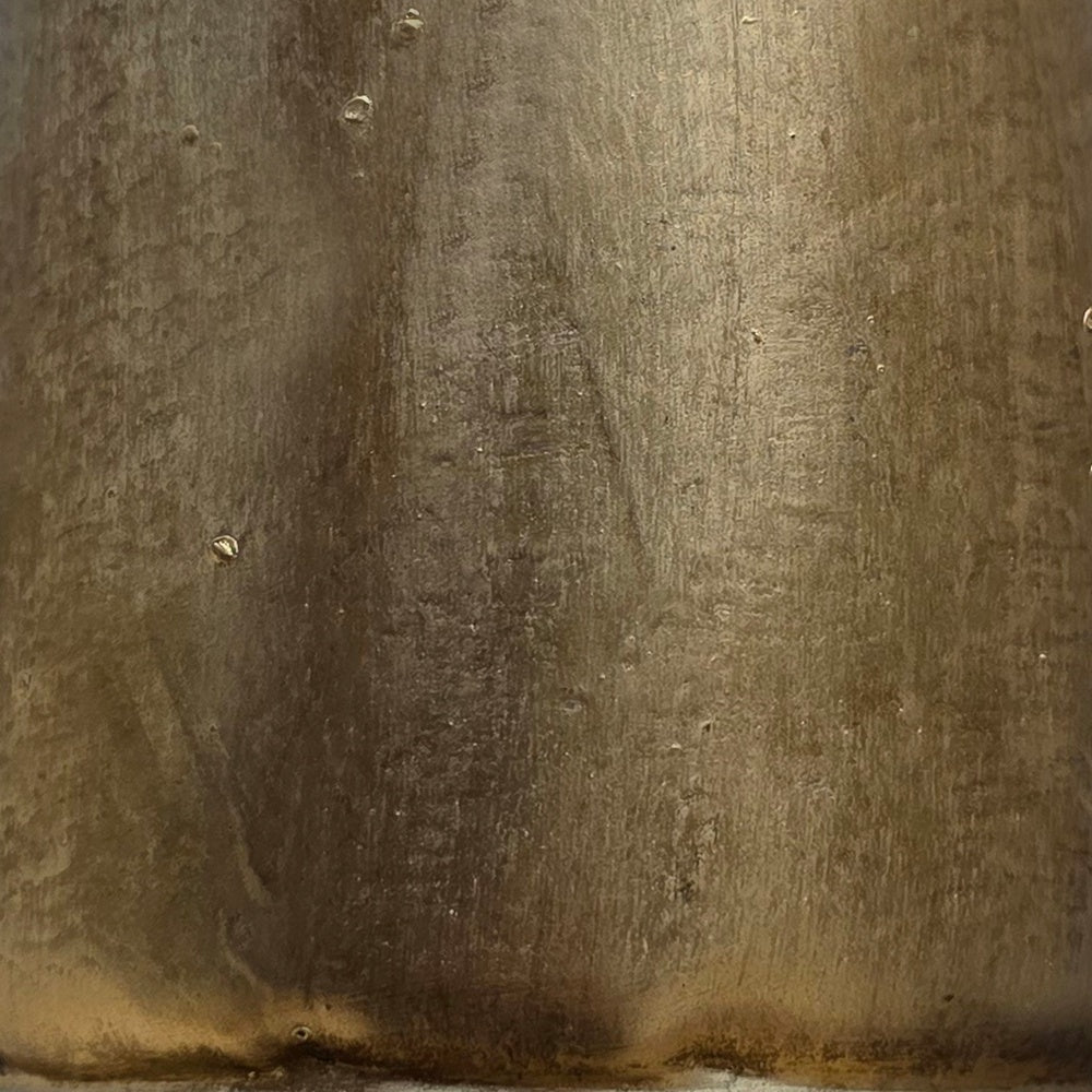 Zaira Decorative Iron Cow Bells Set of 3 | Cylindrical | Antique Gold Finish| Jute Hanging Rope | 20, 15, 12 Inches By The Urban Port