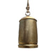 Zaira Decorative Iron Cow Bells Set of 3 | Cylindrical | Antique Gold Finish| Jute Hanging Rope | 20, 15, 12 Inches By The Urban Port