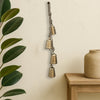 Zema Rustic Iron Hanging Bells Wall Decor, Cylindrical Cowbell on 28 Inch Jute Rope, Antique Gold By The Urban Port