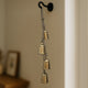 Zema Rustic Iron Hanging Bells Wall Decor, Cylindrical Cowbell on 28 Inch Jute Rope, Antique Gold By The Urban Port