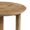 Nina 18.5’’ Round Handcrafted Side End Table | Natural Brown Mango Wood By The Urban Port UPT-333316