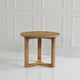 Nina 18.5’’ Round Handcrafted Side End Table | Natural Brown Mango Wood By The Urban Port UPT-333316