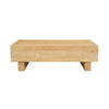 Elias Coffee Table | 42’’ Rectangular Top | Sandblasted Natural Brown Mango Wood | Wood Sustainably Harvested By The Urban Port UPT-333317