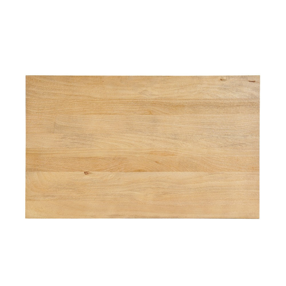 Elias Coffee Table | 42’’ Rectangular Top | Sandblasted Natural Brown Mango Wood | Wood Sustainably Harvested By The Urban Port UPT-333317