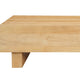 Elias Coffee Table | 42’’ Rectangular Top | Sandblasted Natural Brown Mango Wood | Wood Sustainably Harvested By The Urban Port UPT-333317