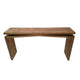 Keri Console Table, 60 inch Solid Mango Wood Slab Top, Handcrafted Rustic Natural Brown, Organic Design By The Urban Port