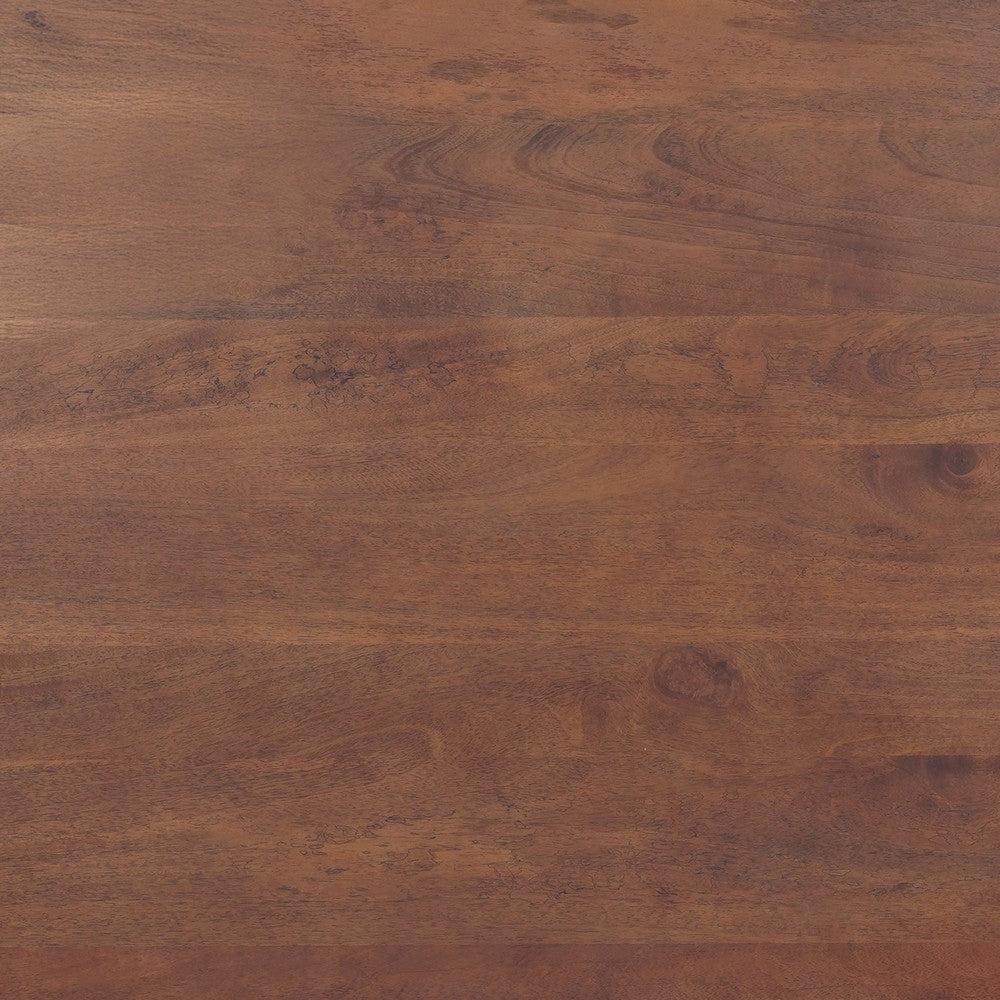 Koi Dining Table | 42" Round Top | Handmade Ambre Brown Mango Wood | Octagonal Pedestal Base By The Urban Port