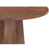 Koi Dining Table | 42" Round Top | Handmade Ambre Brown Mango Wood | Octagonal Pedestal Base By The Urban Port