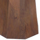 Koi Dining Table | 42" Round Top | Handmade Ambre Brown Mango Wood | Octagonal Pedestal Base By The Urban Port