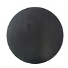 Sara Round Side End Table, 20 Inch Solid Mango Wood Top in Matte Black with Curved legs By The Urban Port