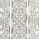 Leva 3pc Wood Wall Decor Set | Moroccan Floral Carving | Antique White Finish | 36 Inch Square By The Urban Port