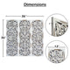 Leva 3pc Wood Wall Decor Set | Moroccan Floral Carving | Antique White Finish | 36 Inch Square By The Urban Port