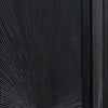 Cava 3 Panel Folding Screen Room Divider| Sunburst Design | Black Mango Wood | 60x72 Inch By The Urban Port
