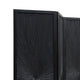 Cava 3 Panel Folding Screen Room Divider| Sunburst Design | Black Mango Wood | 60x72 Inch By The Urban Port