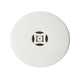 Garden Accent Stool, 17 Inch Round Drum Shape, White Ceramic, Cut Out Details By The Urban Port