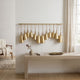 Poma Hanging Bell Wall Decor Set with 12 Bells | Antique Gold Iron | Jute Rope | 48 " By The Urban Port