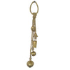 Soma 5 Assorted Shape Bells on Jute Rope | Antique Gold Finish | 23 " By The Urban Port