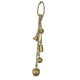 Soma 5 Assorted Shape Bells on Jute Rope | Antique Gold Finish | 23 " By The Urban Port