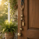 Soma 5 Assorted Shape Bells on Jute Rope | Antique Gold Finish | 23 " By The Urban Port