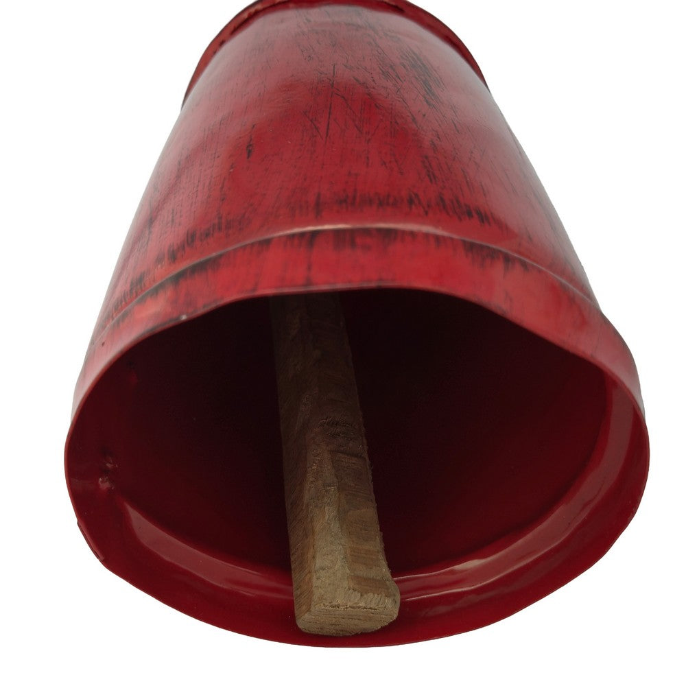 Joma Set of 3 Cowbells Wall Hanging | Jute Rope | Antique Red Iron Finish | Rustic Boho Home Decor By The Urban Port